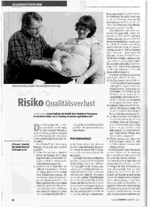 Vorschauseite 1: Risiko QUALITÄTSVERLUST