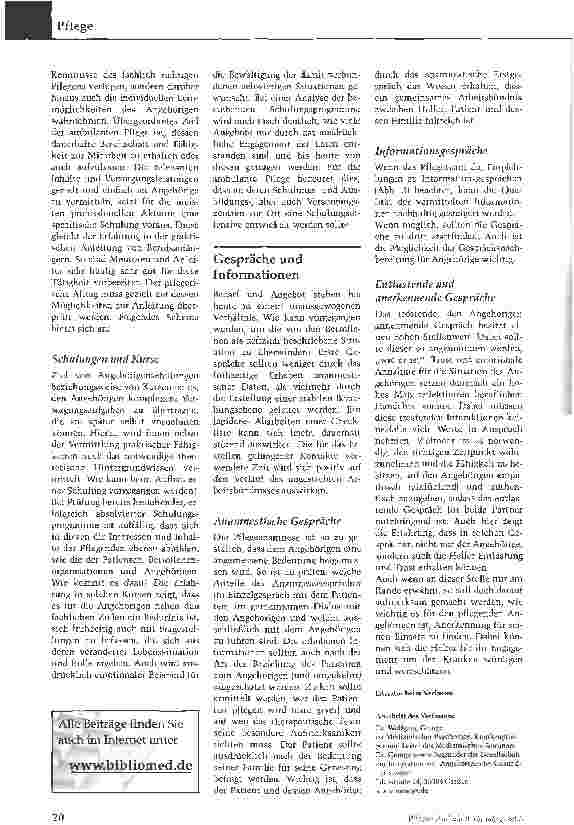 Vorschauseite 3: Angehörige in die Pflege einbeziehen
