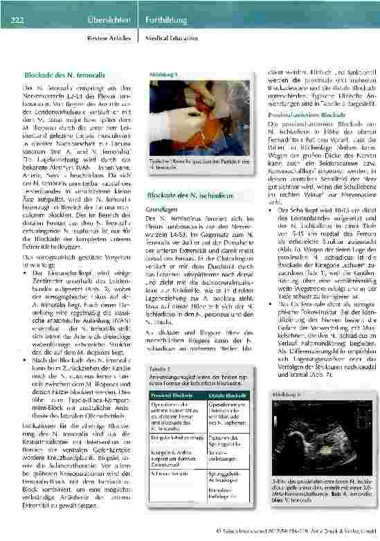 Vorschauseite 6: Die wichtigsten sonographischen Verfahren im Repertoire des Anästhesisten undIntensivmediziners