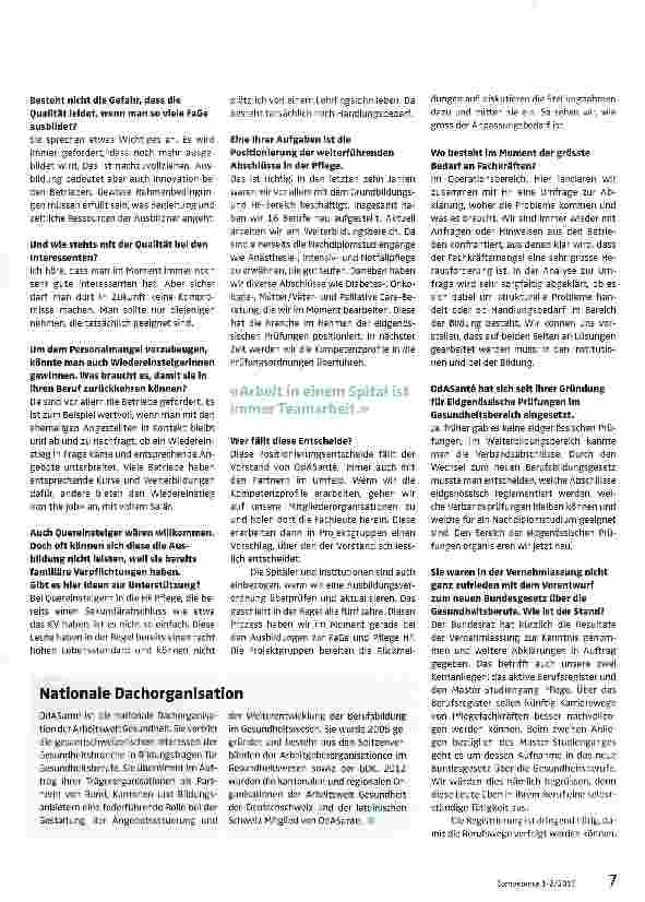Vorschauseite 2: «Übergeordnetes Ziel ist, einen Fachkräftemangel zu vermeiden»