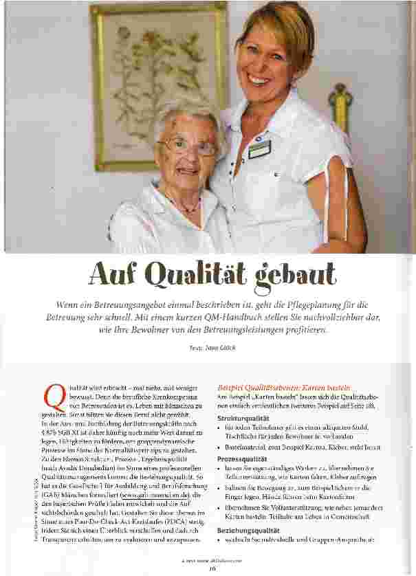 Vorschauseite 1: Auf Qualität gebaut