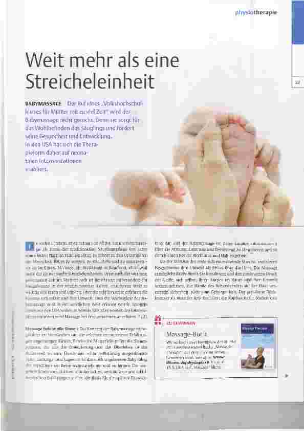 Vorschauseite 1: Weit mehr als eine Streicheleinheit