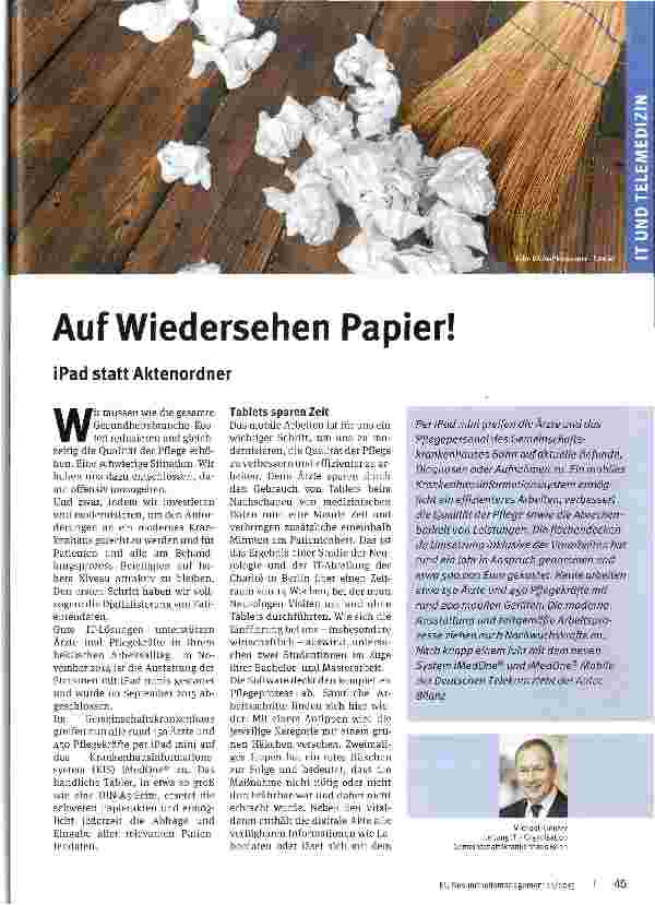 Vorschauseite 1: Auf Wiedersehen Papier!