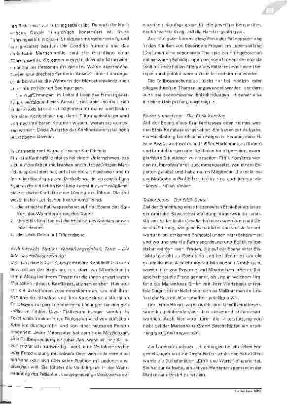 Vorschauseite 5: Menschlich und wirtschaftlich bestehenZur Unternehmensethik der Marienhaus GmbH