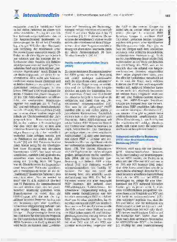 Vorschauseite 2: Beatmungstherapie beim ARDS was ist gesichert?