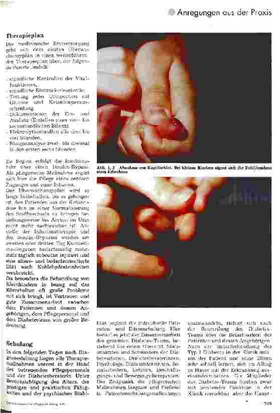 Vorschauseite 2: Pflegerische Maßnahmen bei Diabetes mellitus Typ I Anleitung für Eltern von diabeteskranken Kindern
