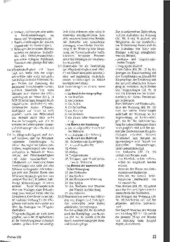 Vorschauseite 2: Richtlinien zur Pflegebedürftigkeit