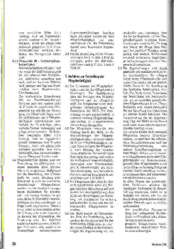 Vorschauseite 4: Richtlinien zur Pflegebedürftigkeit