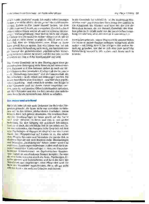 Vorschauseite 3: Mein Partner in der Gemeindeder Fachkrankenpfleger