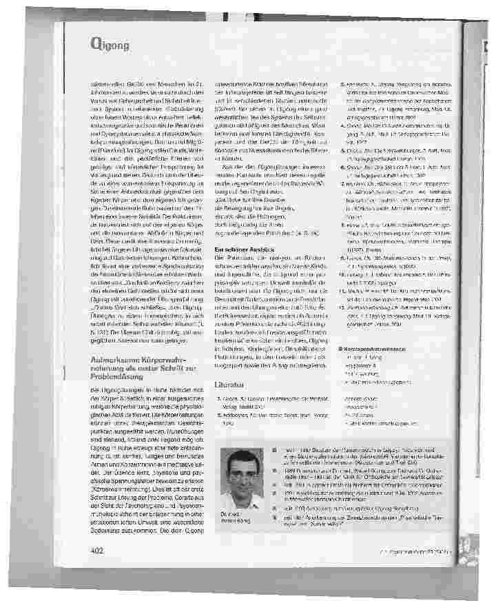Vorschauseite 3: Qigong Yangsheng - Bewegungslernen im Rhythmus von Ruhe und Bewegung - Gedanken zur Schulung des Rückens