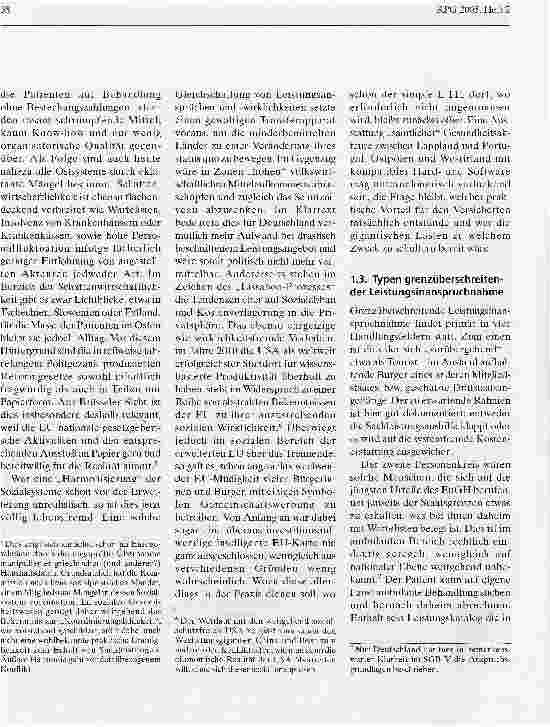 Vorschauseite 3: Die Europäische Gesundheitskarte als Schlüssel zur grenzüberschreitenden Gesundheitsversorgung in Europa