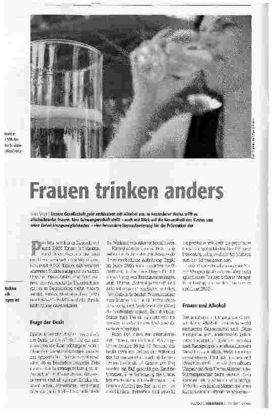Vorschauseite 1: Frauen trinken anders