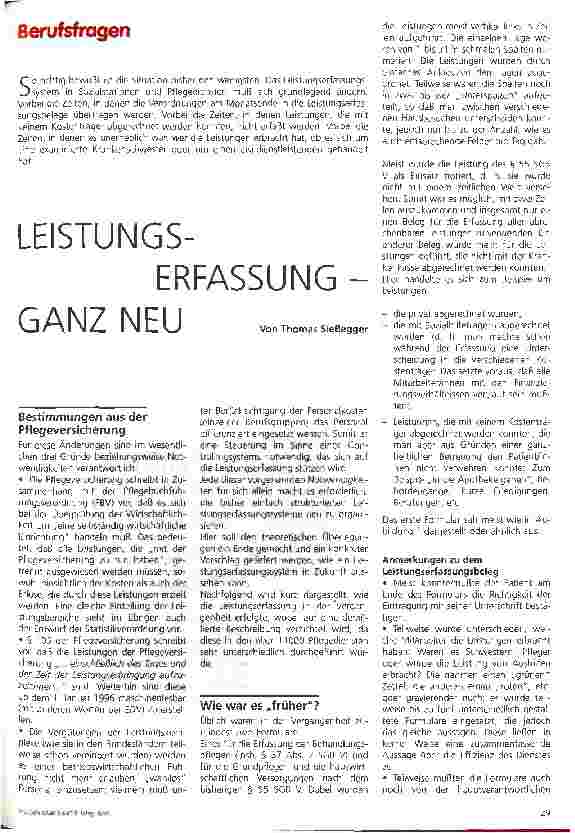Vorschauseite 1: Leistungserfassung - ganz neu