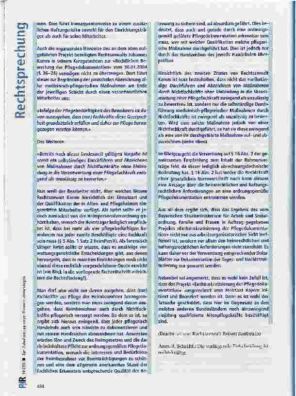 Vorschauseite 6: Zum Aufnahmestopp wegen Dokumentationsmängeln