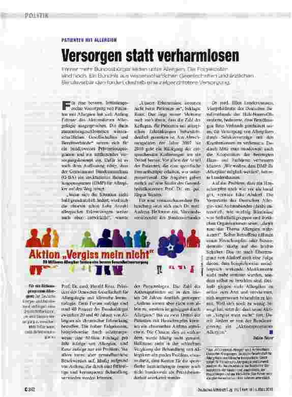 Vorschauseite 1: Versorgen statt verharmlosen