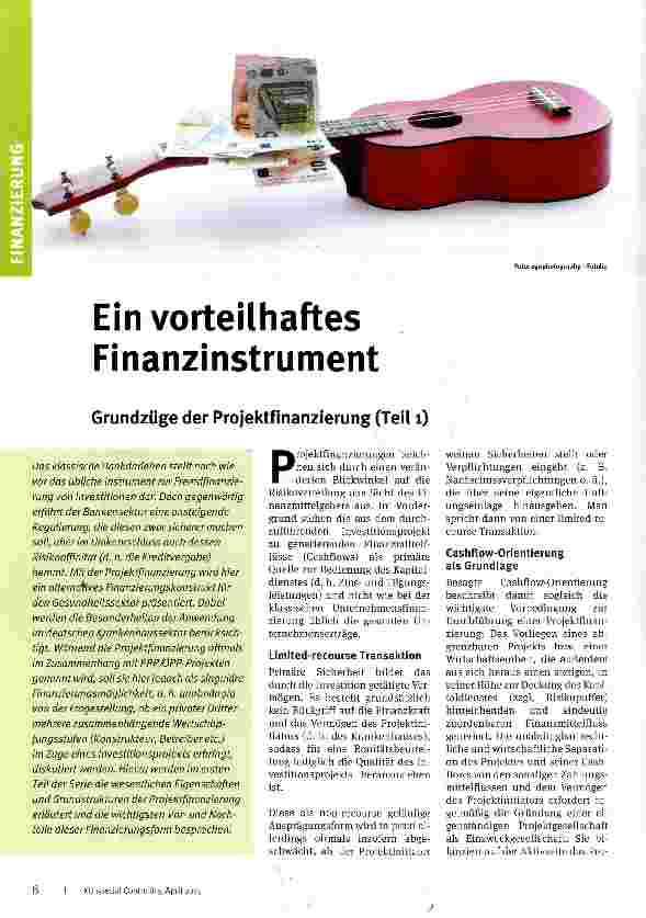Vorschauseite 1: Ein vorteilhaftes Finanzinstrument