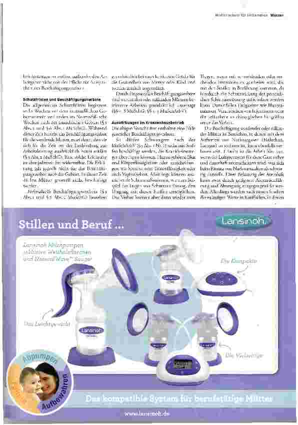 Vorschauseite 2: Der gesetzliche Mutterschutz auch für Hebammen