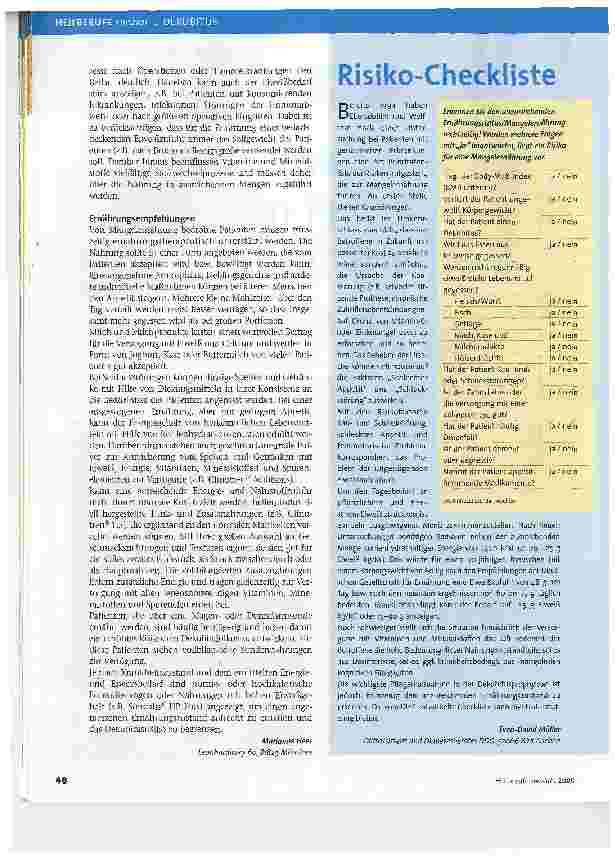 Vorschauseite 3: Ernährung in Prophylaxe und Therapie