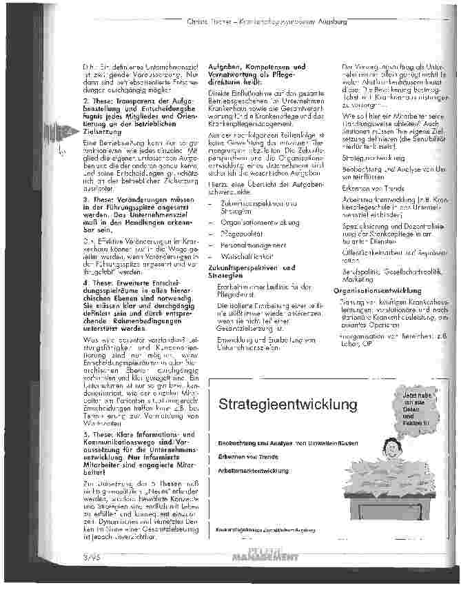 Vorschauseite 3: Erweiterte Verantwortung und Aufgaben des Krankenpflegemanagements im Rahmen des GSG Krankenpflegesymposium am Zentralklinikum Augsburg
