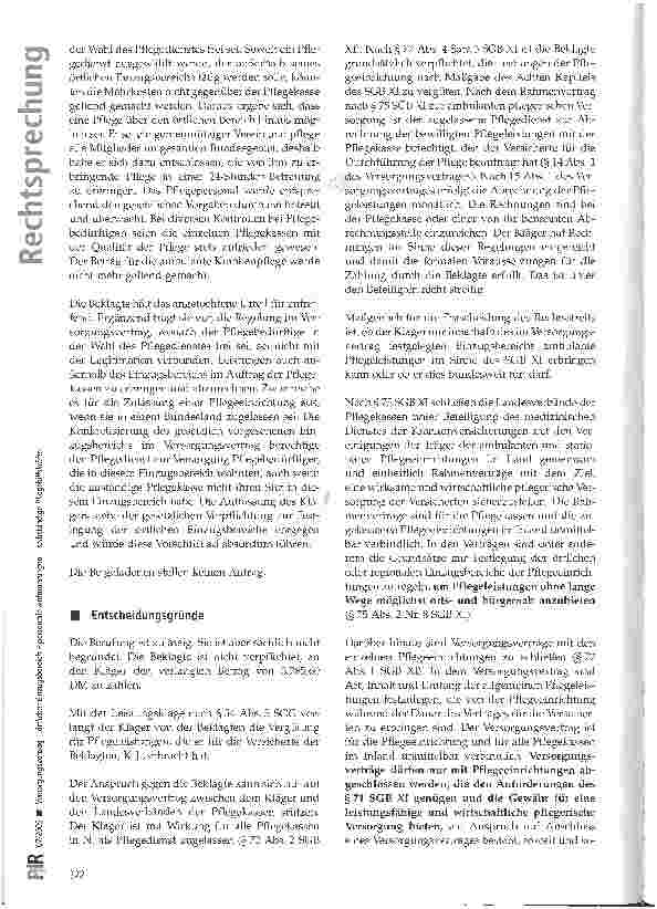 Vorschauseite 4: Versorgungsvertrag -örtlicher Einzugsbereich -personelle Anforderungen -selbstständige Pflegerhilfskräfte