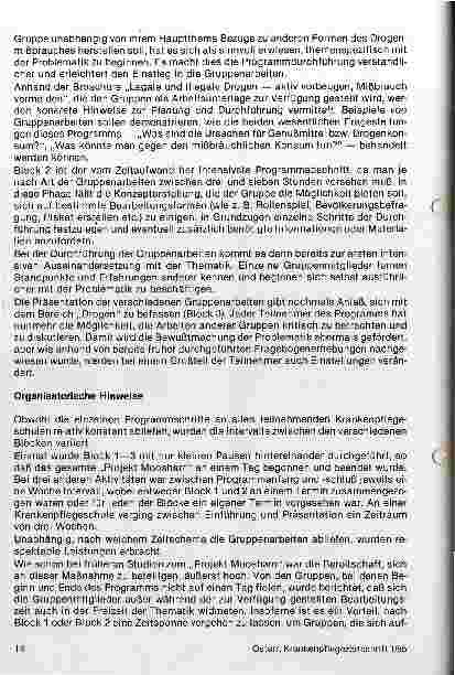 Vorschauseite 4: Projekt Moosham in Krankenpflegeschulen-Ein Programm zur Drogenprävention