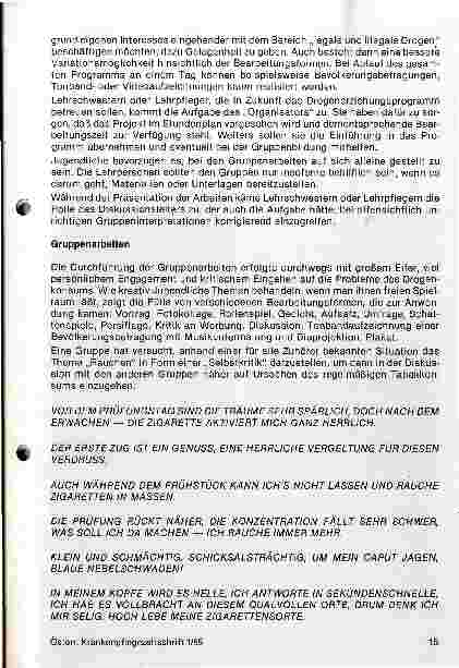 Vorschauseite 5: Projekt Moosham in Krankenpflegeschulen-Ein Programm zur Drogenprävention