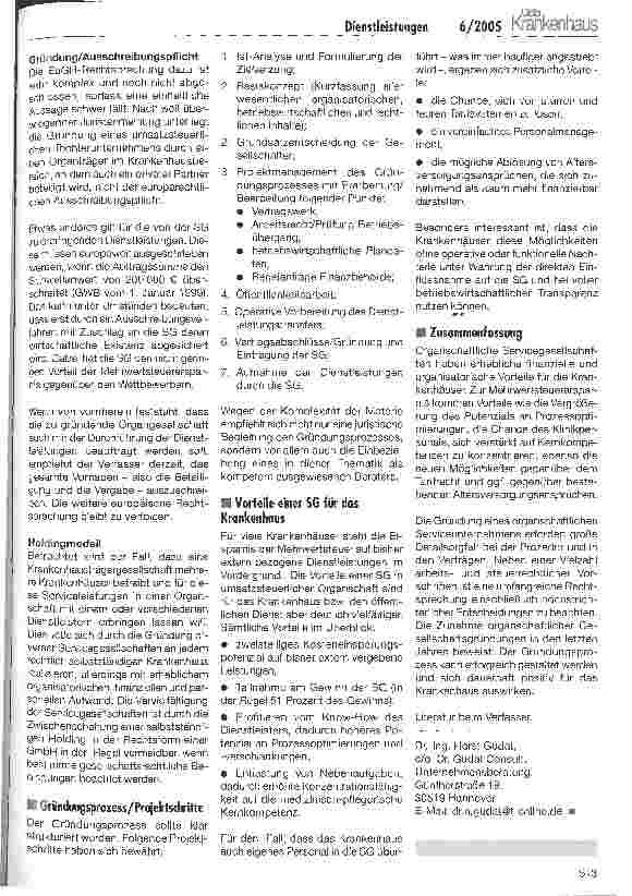 Vorschauseite 4: Servicegesellschaften in umsatzsteuerlicher Organschaft - trotz Gründungsboom bleiben noch offene Fragen