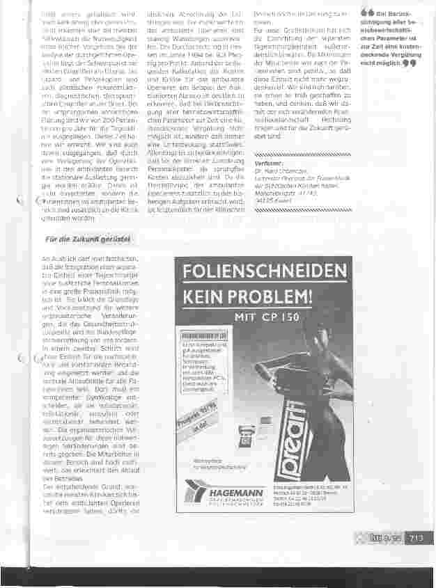 Vorschauseite 5: Separate Einheit für Tageschirurgie hat sich in Kassel bewährt Starke räumliche Verzahnung ist von Vorteil