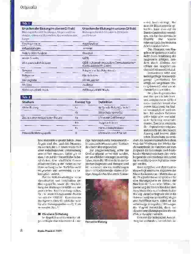 Vorschauseite 2: Notfallendoskopie bei akuter Blutung im Gastrointestinaltrakt - eine pflegerische Herausforderung
