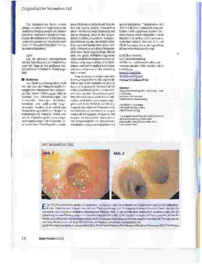 Vorschauseite 5: Notfallendoskopie bei akuter Blutung im Gastrointestinaltrakt - eine pflegerische Herausforderung