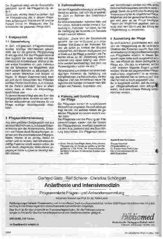 Vorschauseite 2: Voraussetzung für die Einführung der Pflegeplanung 1. Teil