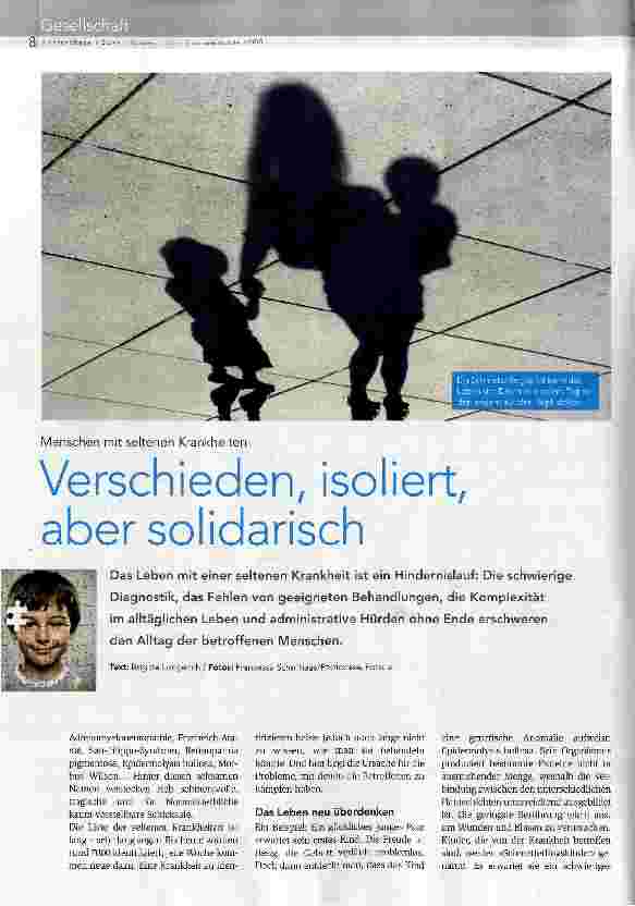 Vorschauseite 1: Verschieden, isoliert, aber solidarisch