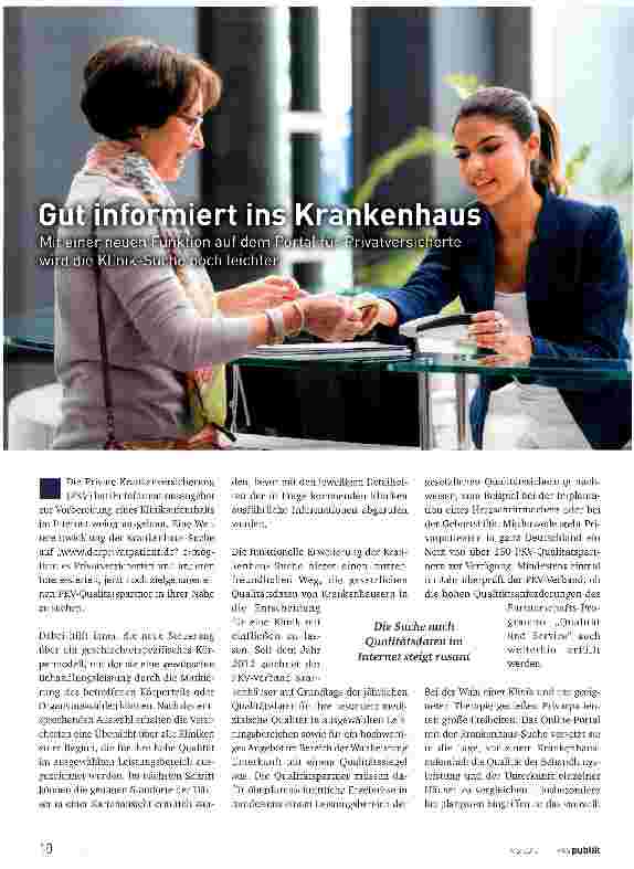 Vorschauseite 1: Gut informiert ins Krankenhaus