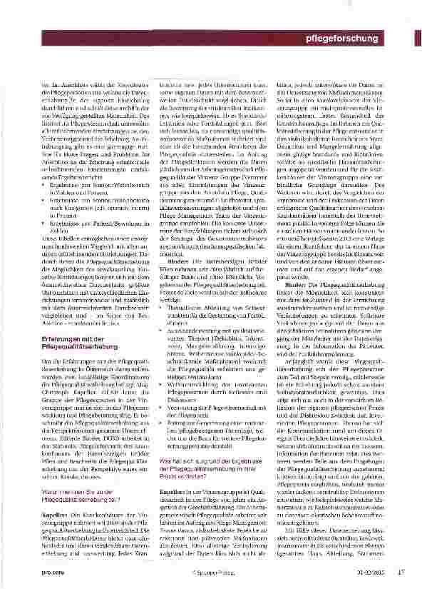 Vorschauseite 2: Pflegequalität in der Praxis