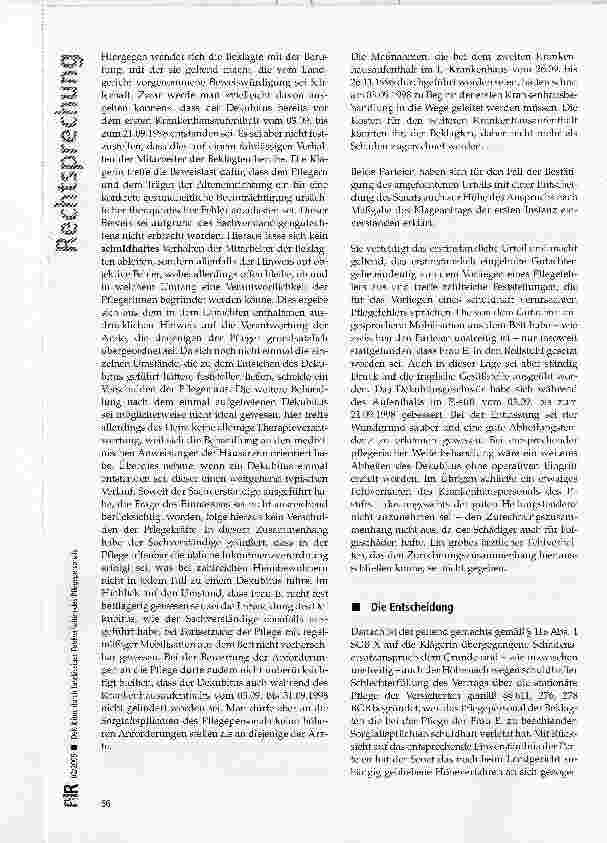 Vorschauseite 4: Dekubitus durch fahrlässiges Fehlverhalten des Pflegepersonals