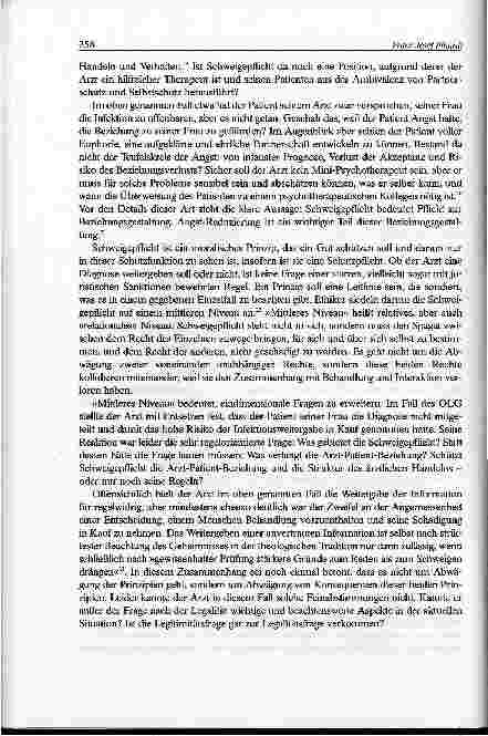 Vorschauseite 6: Schweigepflicht bei sexuell übertragbaren Krankheiten aus der Sicht des Ethikers