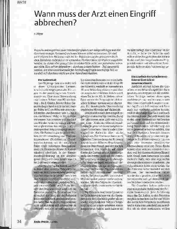 Vorschauseite 1: Wann muss der Arzt einen Eingriff abbrechen?