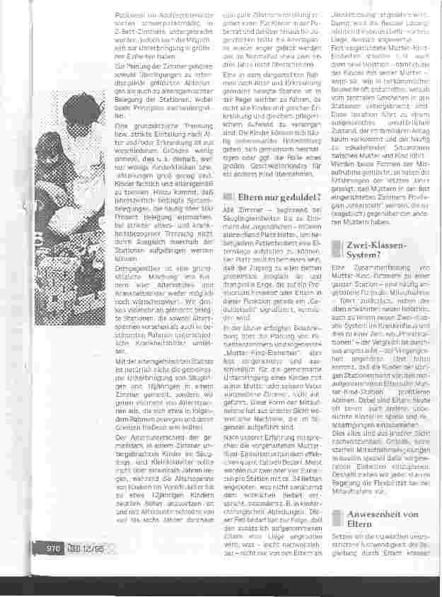 Vorschauseite 4: Kinder sind keine kleinen Erwachsenen Überlegungen und Erfahrungen zum Neuund Umbau von Kinderkliniken und -abteilungen