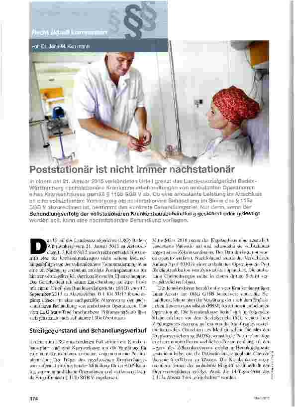 Vorschauseite 1: Poststationär ist nicht immer nachstationär