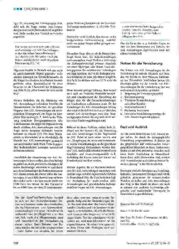 Vorschauseite 3: Ambient Assisted Living - ein Überblick