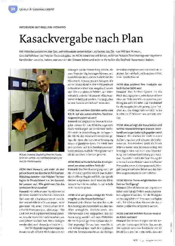 Vorschauseite 1: Kasackvergabe nach Plan