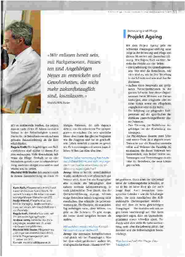 Vorschauseite 2: Erkämpfte Selbständigkeit möglichst lange erhalten