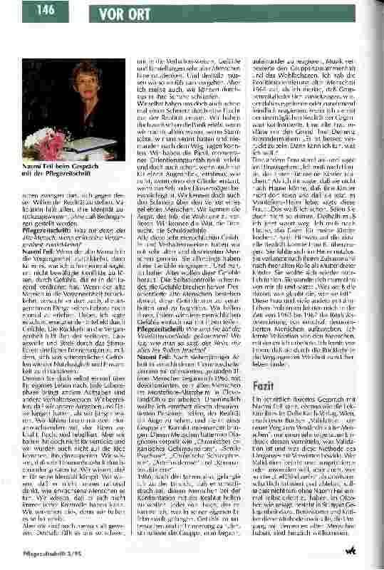 Vorschauseite 4: Naomi Feil: Die Flucht vor der Wirklichkeit