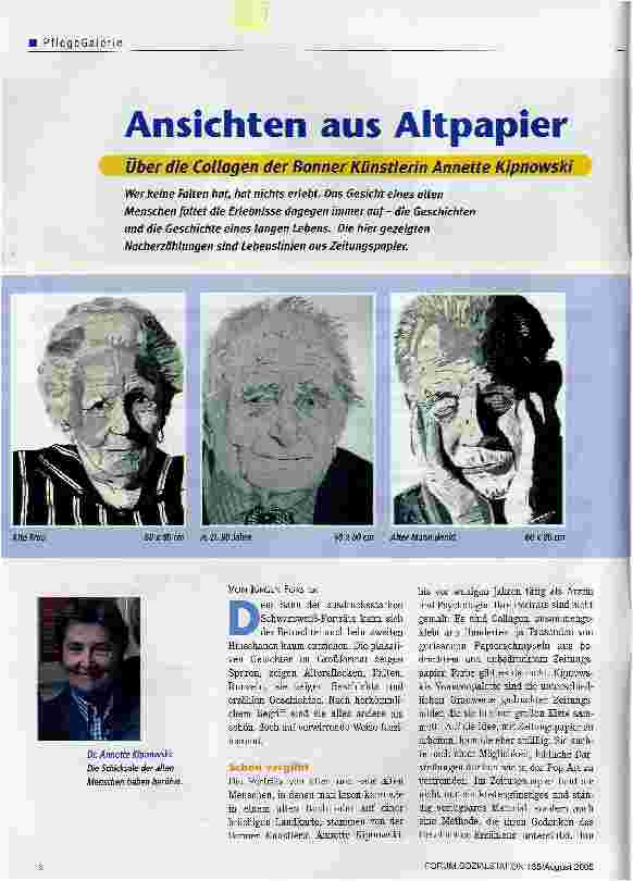 Vorschauseite 1: Ansichten aus Altpapier