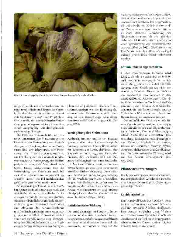 Vorschauseite 2: Knoblauch als Geriatrikum