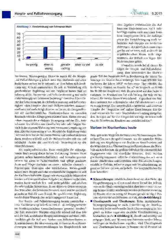 Vorschauseite 3: Das Krankenhaus, ein Sterbeort 1. und 2. Klasse?