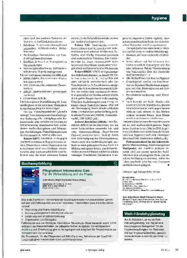 Vorschauseite 4: Prävention postoperativer Wundinfektion