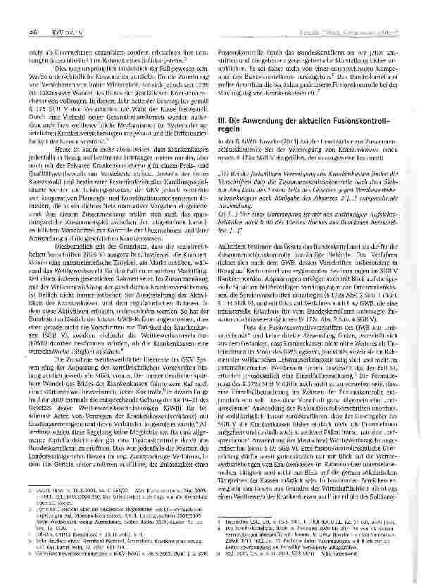 Vorschauseite 2: Gemeinsam stärker? Überprüfung von freiwil-ligen Vereinigungen gesetz-licher Krankenkassen nach dem GWB