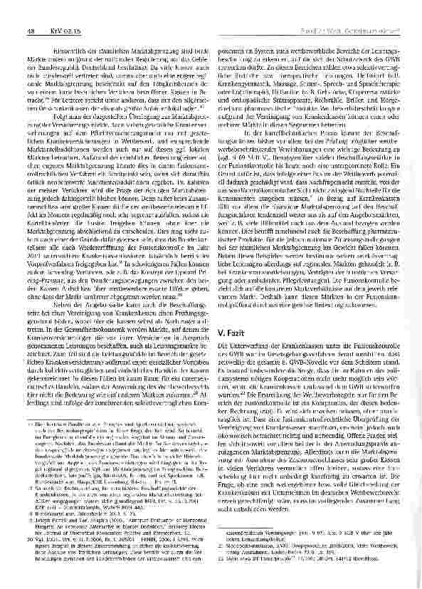 Vorschauseite 4: Gemeinsam stärker? Überprüfung von freiwil-ligen Vereinigungen gesetz-licher Krankenkassen nach dem GWB