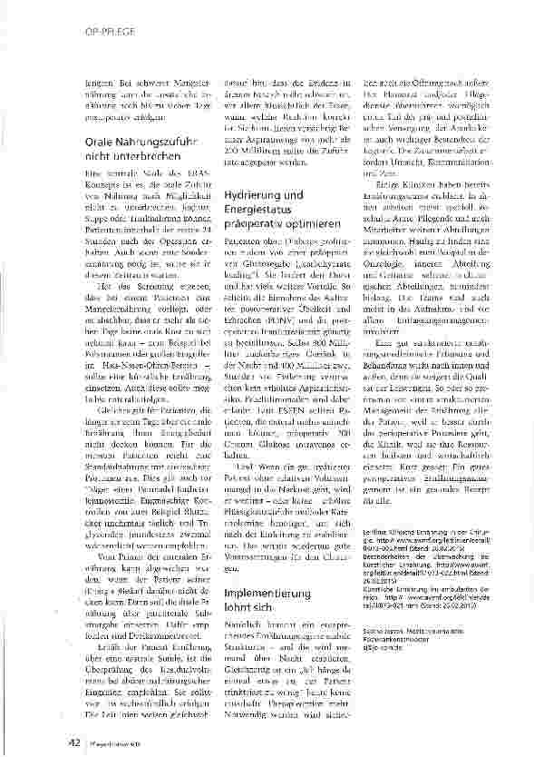 Vorschauseite 3: Gut ernährt - schneller genesen